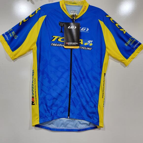 Louis Garneau Men's Diamond Cycling Full Zip Jersey TCCA Bike Shirt Size Large - Picture 1 of 13